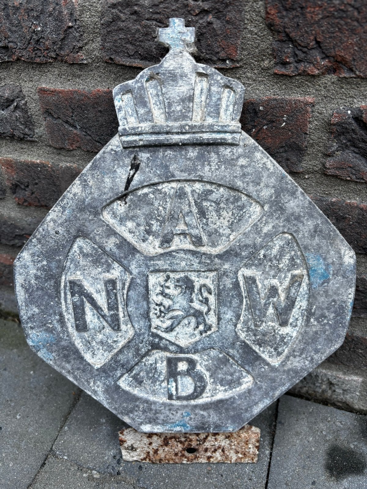 Gietijzeren ANWB bord (1896-1950) - Vintage erfgoed, Antiek en Kunst, Ophalen