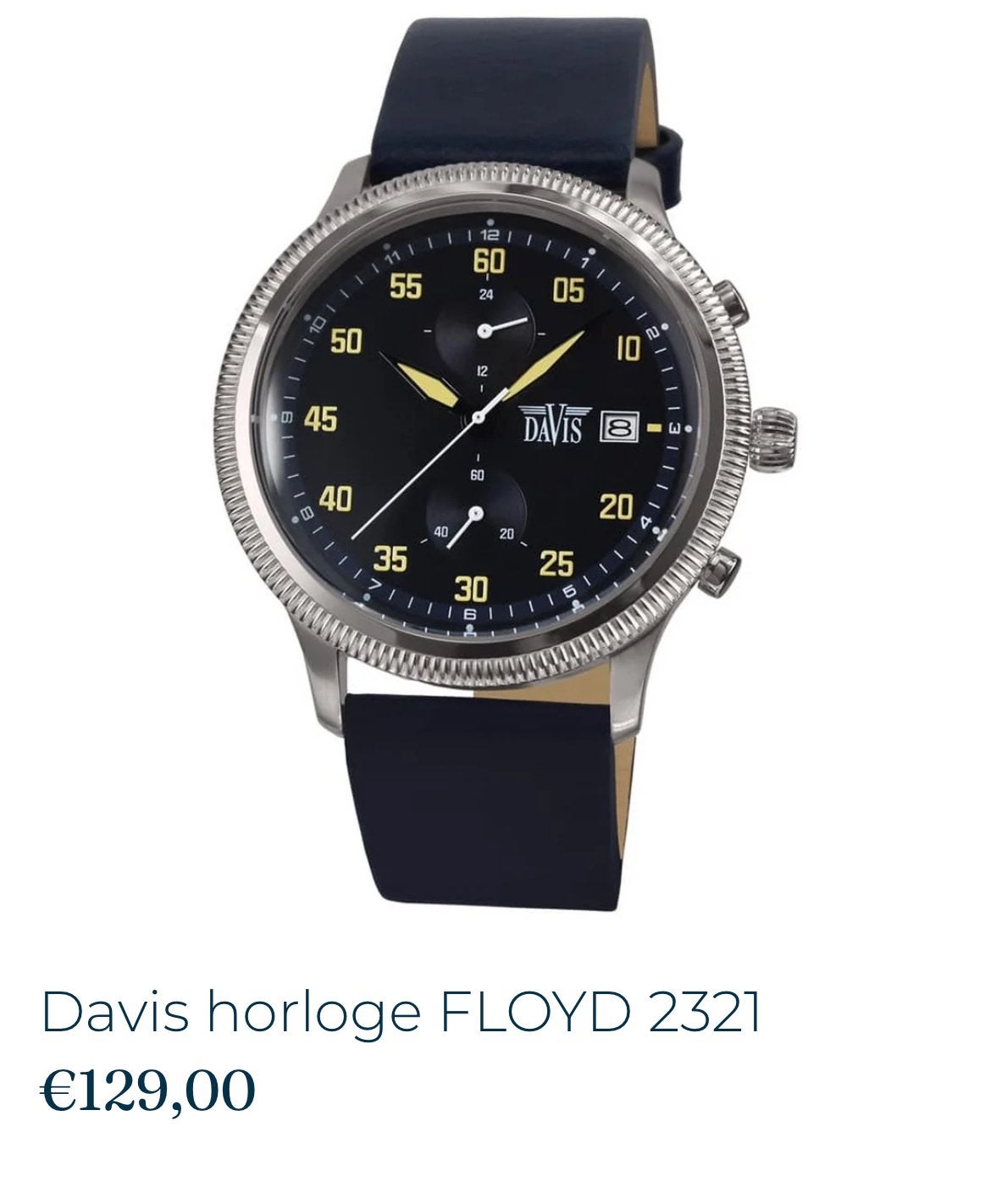 Davis Floyd 2321 Horloge, Overige merken, Leer, Staal, Polshorloge