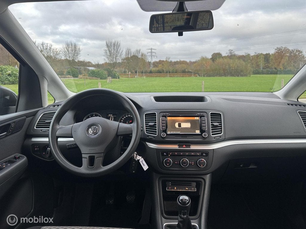 Volkswagen Sharan 1.4 TSI 150pk 7-personen Trekhaak✅, Voorwielaandrijving, Stof, Zwart, 4 cilinders