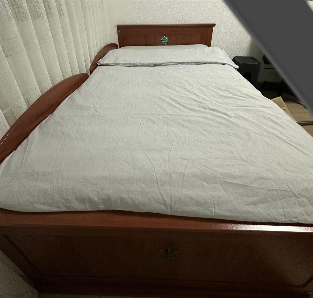 Cilek bed met uitschuifbaar bed en opberglades, Ophalen, Gebruikt, Eenpersoons, Bruin