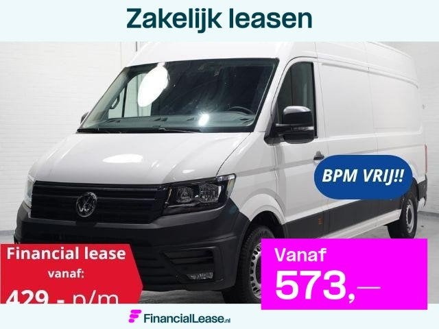 Volkswagen Crafter 2.0 TDI 140 pk L4H3 Airco, Cruise Control, Voorwielaandrijving, Stof, Gebruikt, 4 cilinders