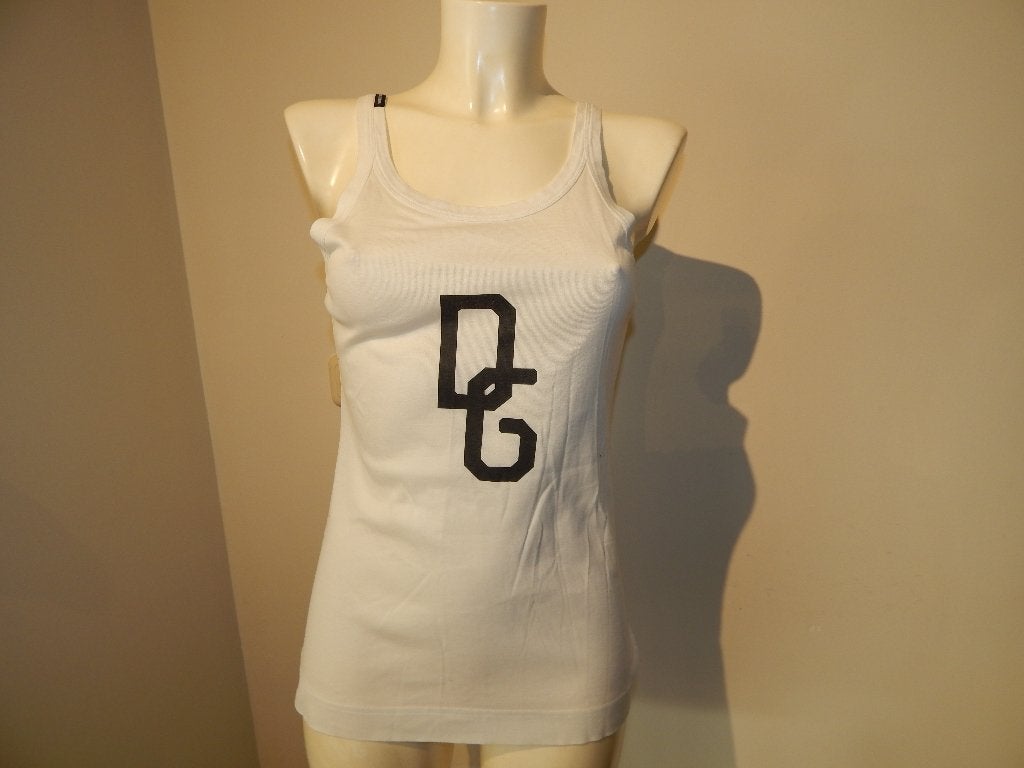 Dolce & Gabbana eerstelijns basic top merk druk IT 44, Maat 38/40 (M), Dolce & Gabbana, Verzenden, Wit