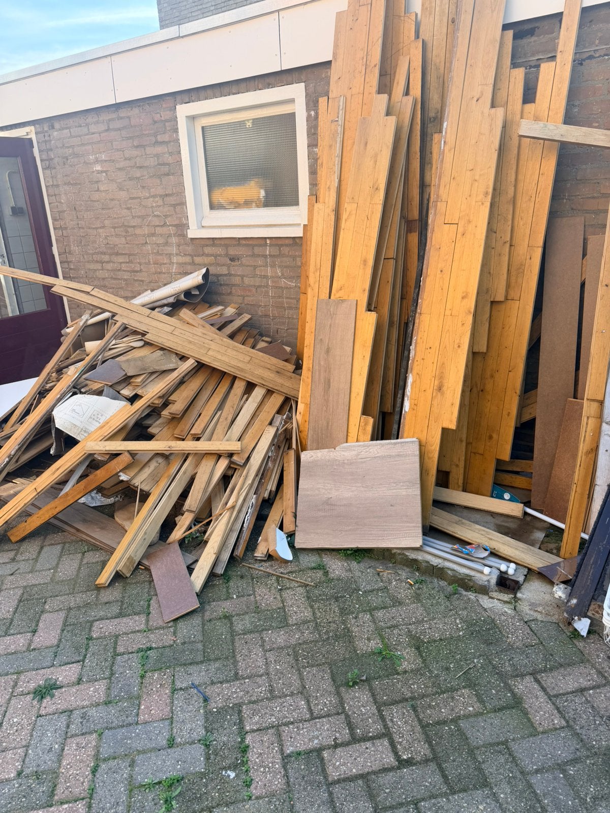 Eikenhoud gratisch afhalen, Ophalen, Gebruikt, 25 tot 50 mm, Plank