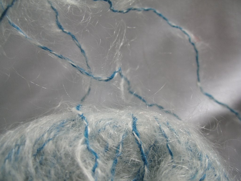 Kid Mohair Krijt * Aqua Blauw/Groen Satijngaren* Zeldzaam, Hobby en Vrije tijd, Breien en Haken, Ophalen, Nieuw, Breien of Haken