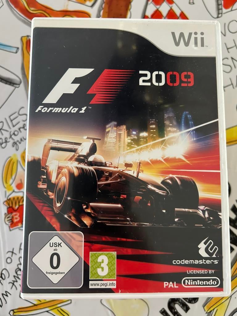Nintendo wii formule 1 2009, Ophalen, 1 speler, Racen en Vliegen, Zo goed als nieuw