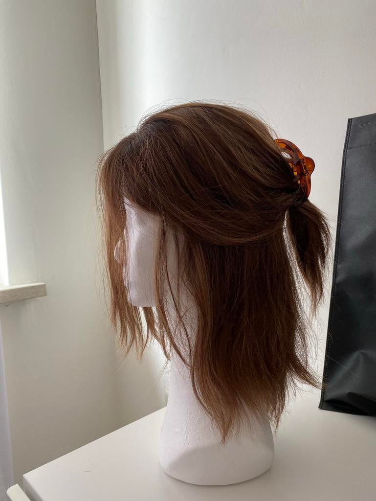 Follea-pruik van echt haar, Ophalen of Verzenden, Zo goed als nieuw, Pruik of Haarverlenging