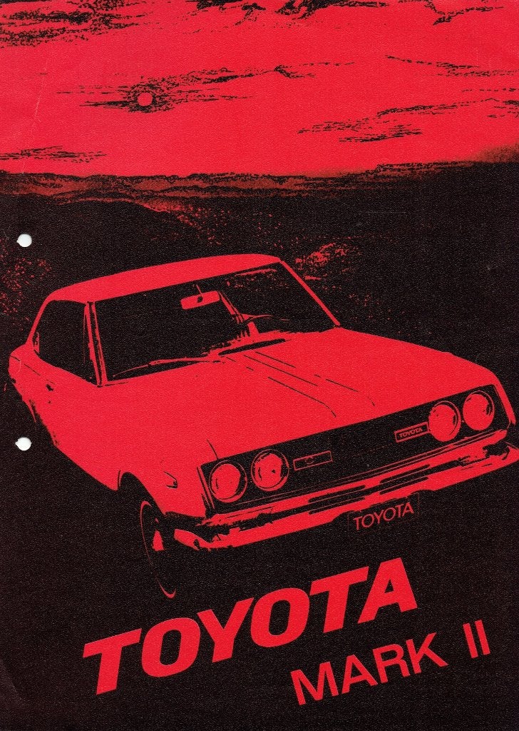 Folder Toyota Mark II (ca.1970), Verzenden, Gelezen, Toyota