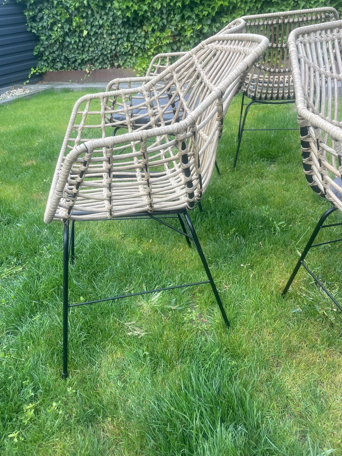 Eetkamer/ terras stoel, Ophalen, Zo goed als nieuw, Zwart, Eén