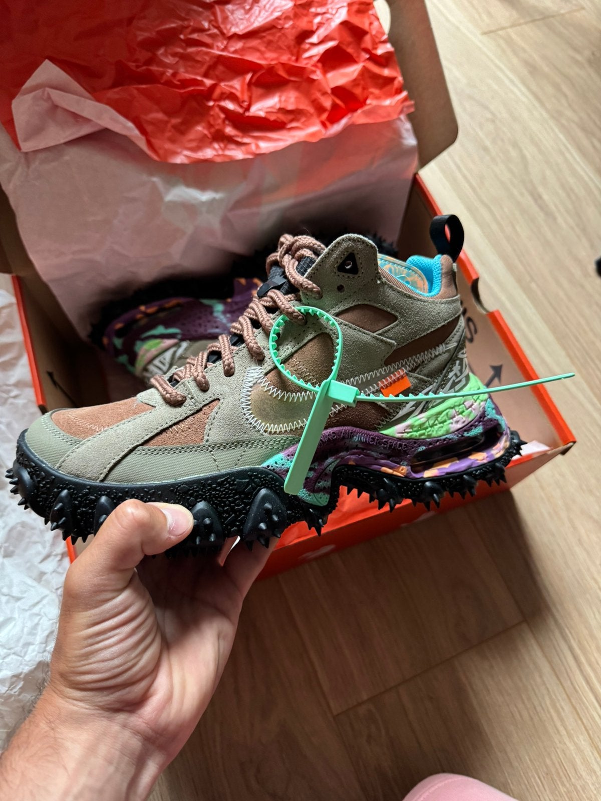 Nike x Off White Terra Forma, Kleding | Heren, Schoenen, Overige kleuren, Sportschoenen, Nieuw, Ophalen of Verzenden