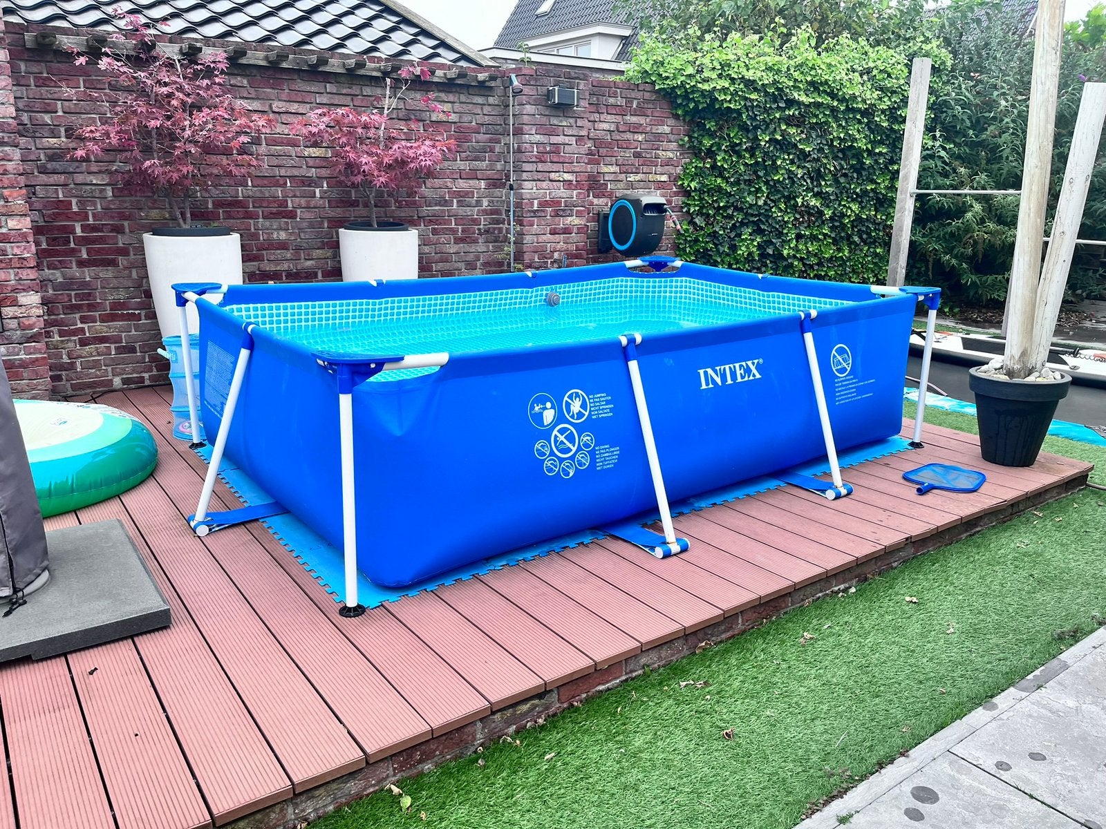 Zwembad met filterpomp en zoutsysteem, Ophalen, Gebruikt, Opzetzwembad, 200 tot 400 cm