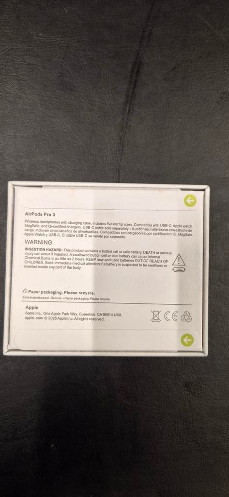 AirPods Pro 3 Apple, Ophalen of Verzenden, Nieuw