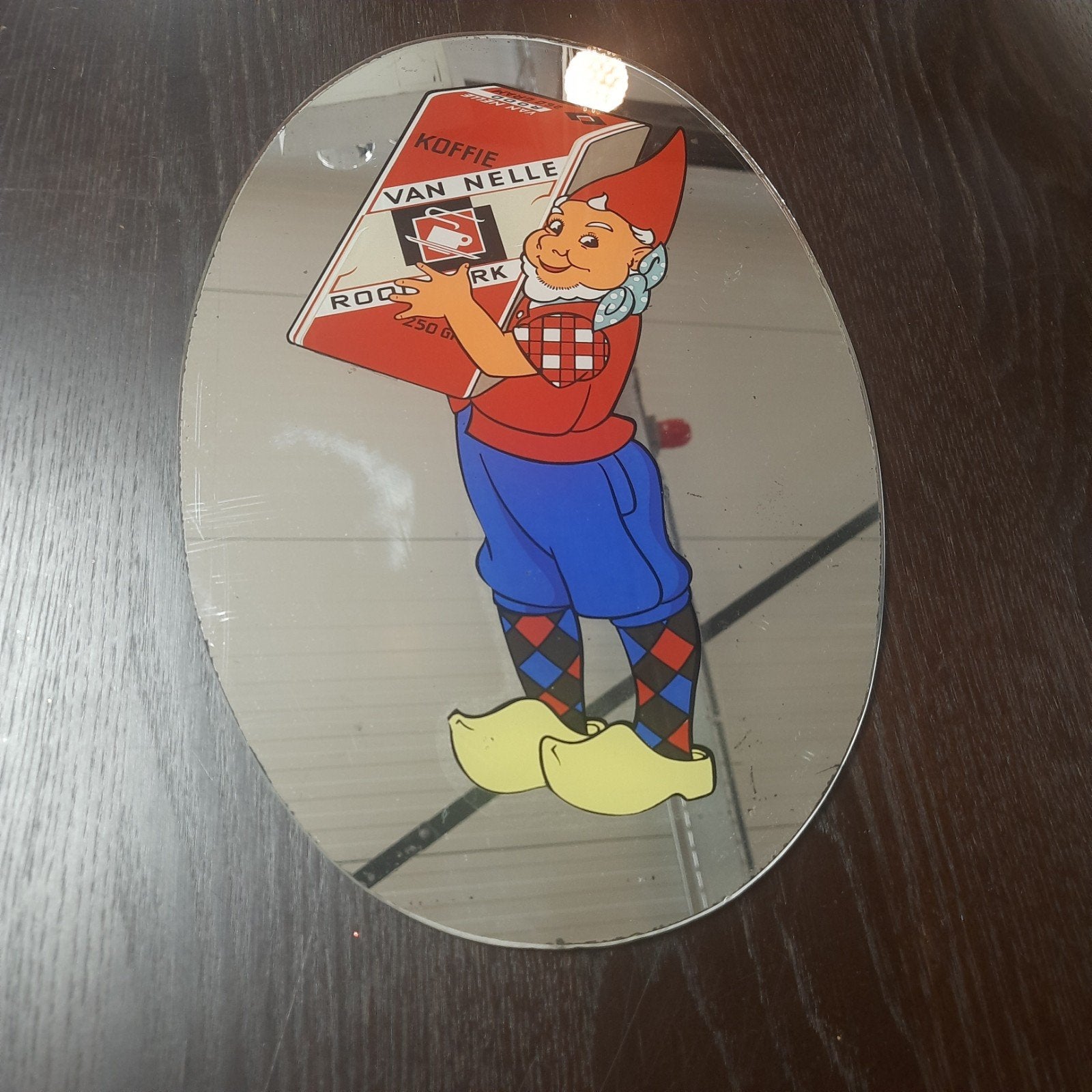 Vintage Koffie van Nelle Piggelmee spiegel, Ophalen of Verzenden, Gebruikt