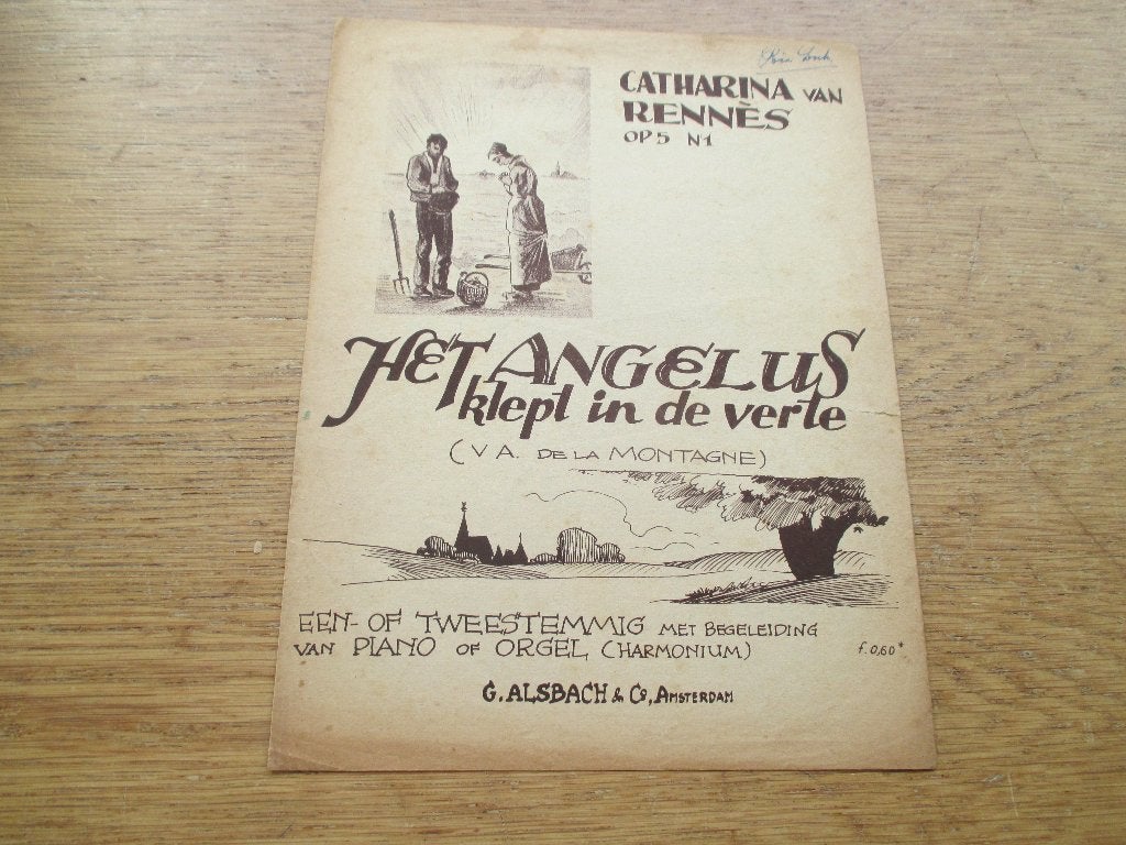 HET ANGELUS KLEPT IN DE VERTE, Piano, Gebruikt, Ophalen of Verzenden, Artiest of Componist