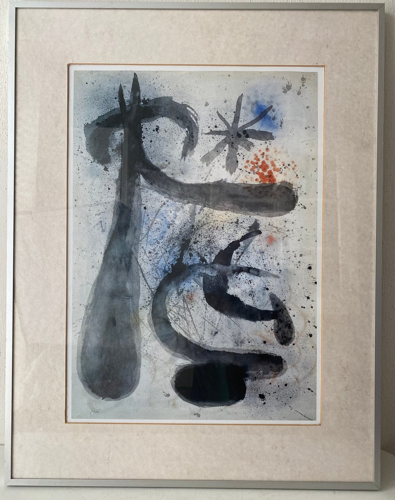 Miro art-print poster van schilderij Personatges, estel