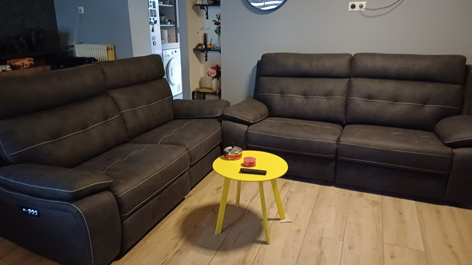 Nieuwe bank met automatische hoofdsteunen, Ophalen, 75 tot 100 cm, Rechte bank, Stof