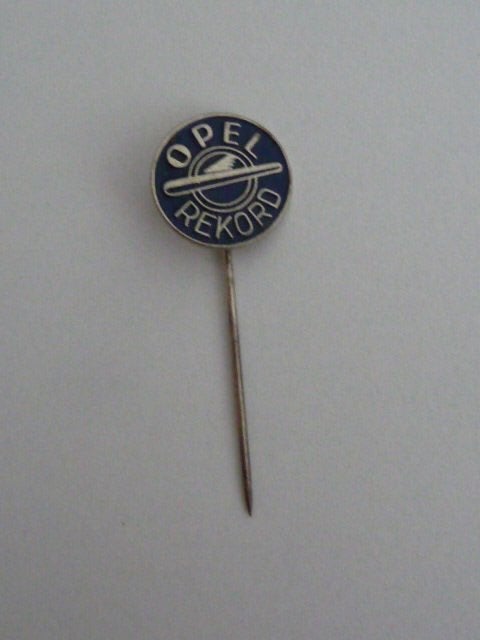 oud metalen speldje - OPEL REKORD- automerk, Verzamelen, Ophalen of Verzenden, Gebruikt, Merk, Speldje of Pin