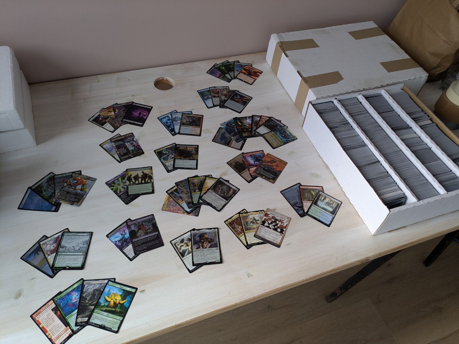 MTG verzameling - 4000 kaarten, Ophalen of Verzenden, Zo goed als nieuw, Meerdere kaarten, Foil