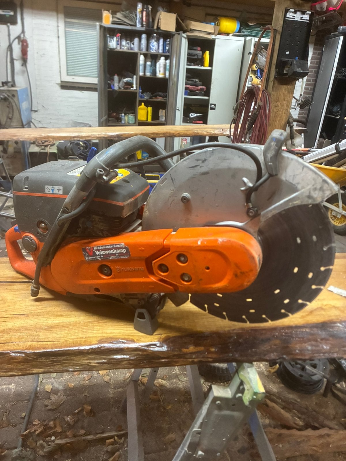 Husqvarna bandenzaag, Ophalen, Zo goed als nieuw