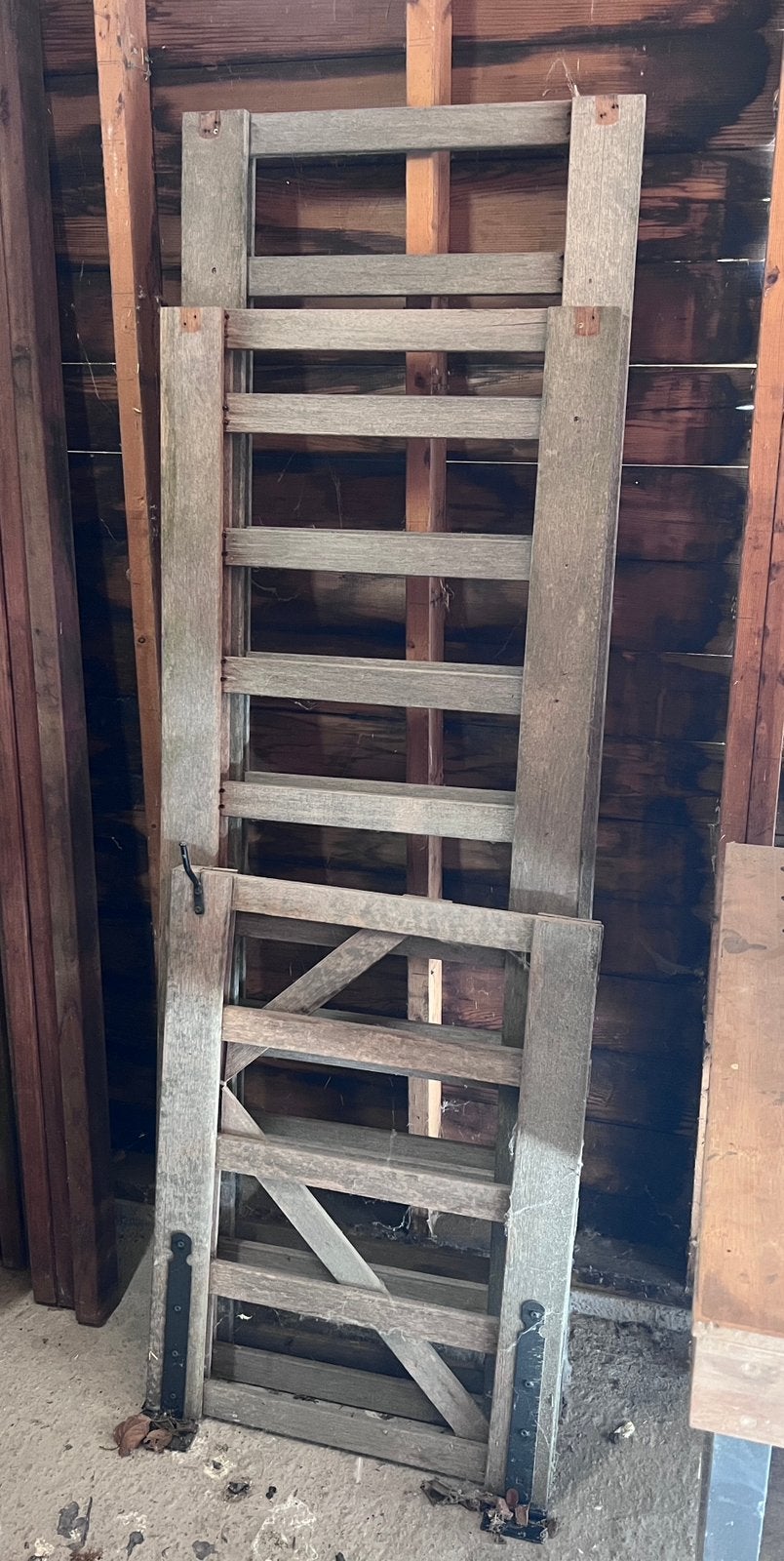 4 Meter Hardhouten Tuinhekje met Poort 60 Hoog Tuinhek Hek, Tuin en Terras, Ophalen, Met poort, Gebruikt, Tuinhek