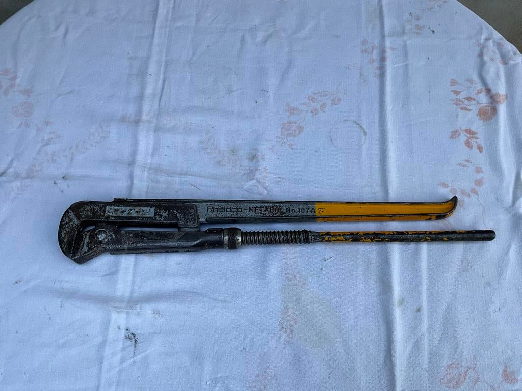 Vintage Rheido Metabo No. 107A 2" pijpsleutel, Ophalen of Verzenden, Gebruikt