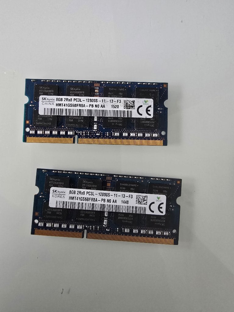 16GB DDR3 Sk Hynix 2Rx8 PC3L-12800S-11-13, DDR3, Ophalen of Verzenden, Zo goed als nieuw, Laptop