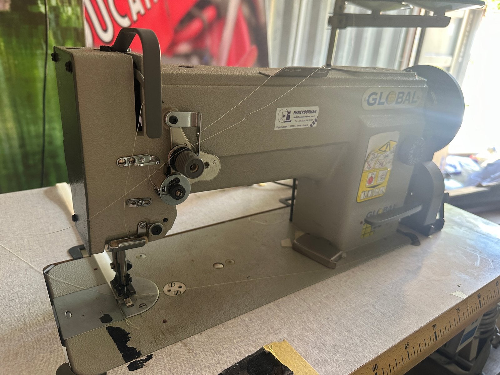 Industriële Naaimachine Global WF 955, Gebruikt, Naaimachine, Industrieel, Ophalen