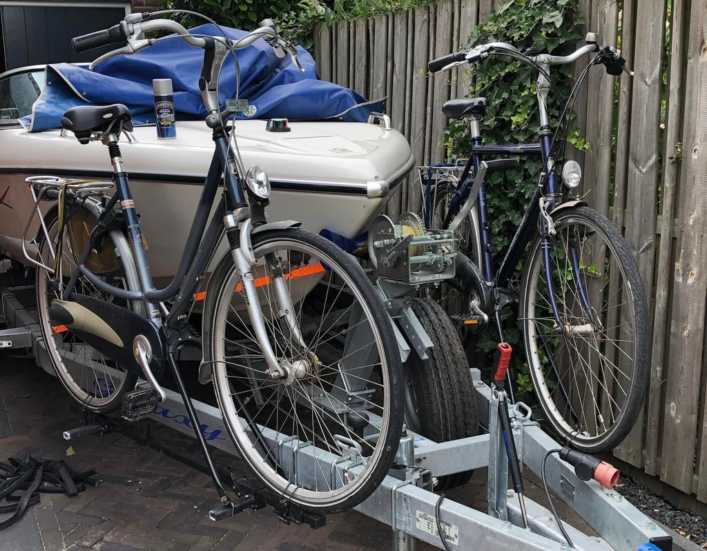 Fietsendragers voor op een aanhanger, Auto diversen, Fietsendragers, Ophalen, 1 fiets, Gebruikt, Fietsendrager-accessoire