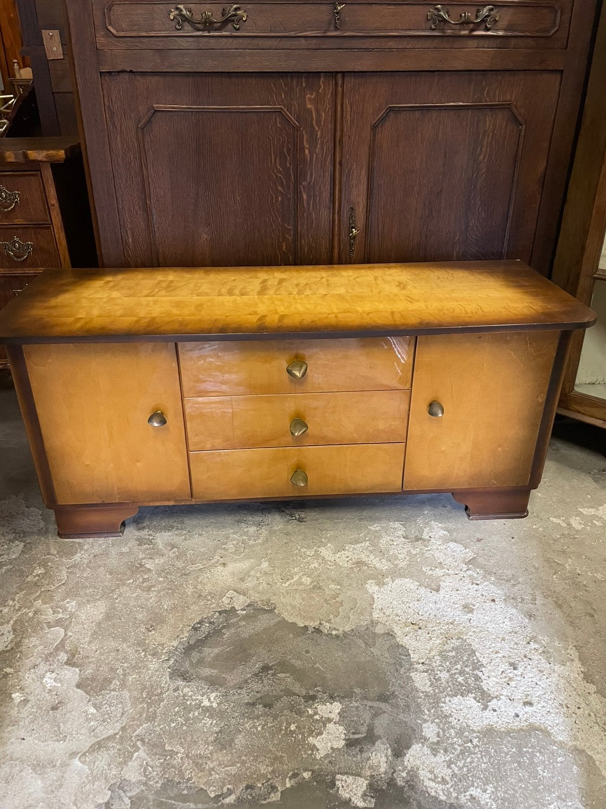 Vintage Dressoir, Ophalen, Gebruikt, 50 tot 75 cm, 100 tot 150 cm