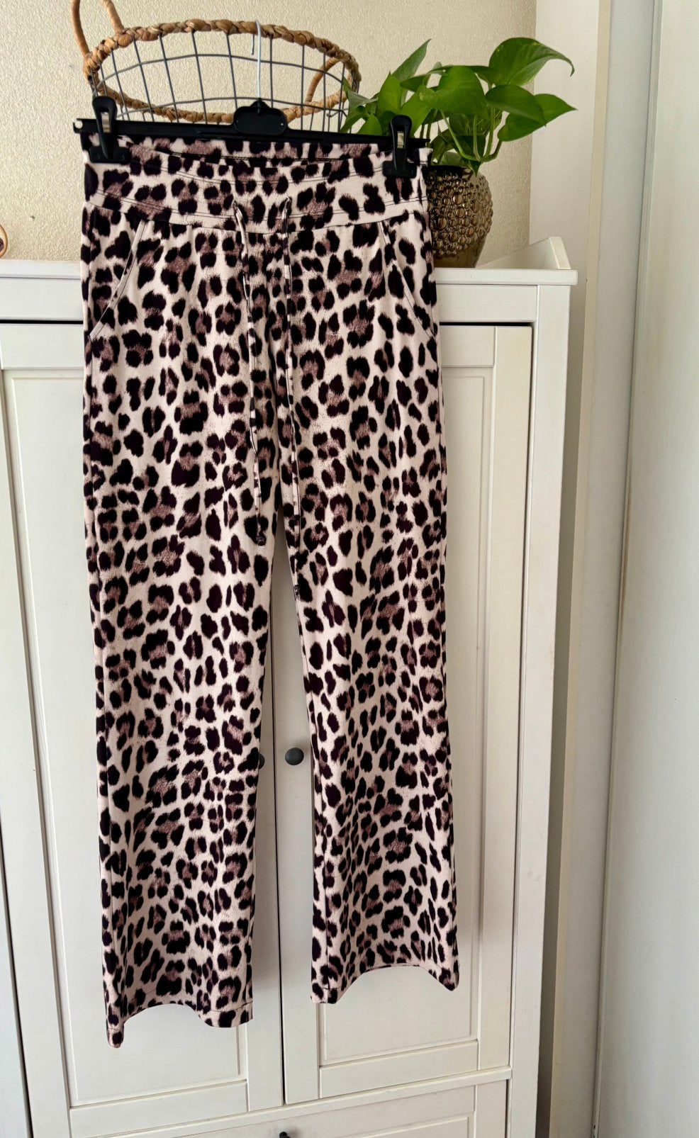 Pescara travelstof broek maat S, Bruin, Ophalen of Verzenden, Zo goed als nieuw, Maat 36 (S)