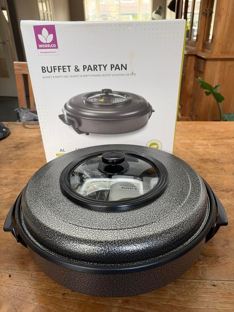 Weidelco Buffet & Party Pan - Nieuw in doos, Ophalen, Overige typen, Nieuw, Grijs