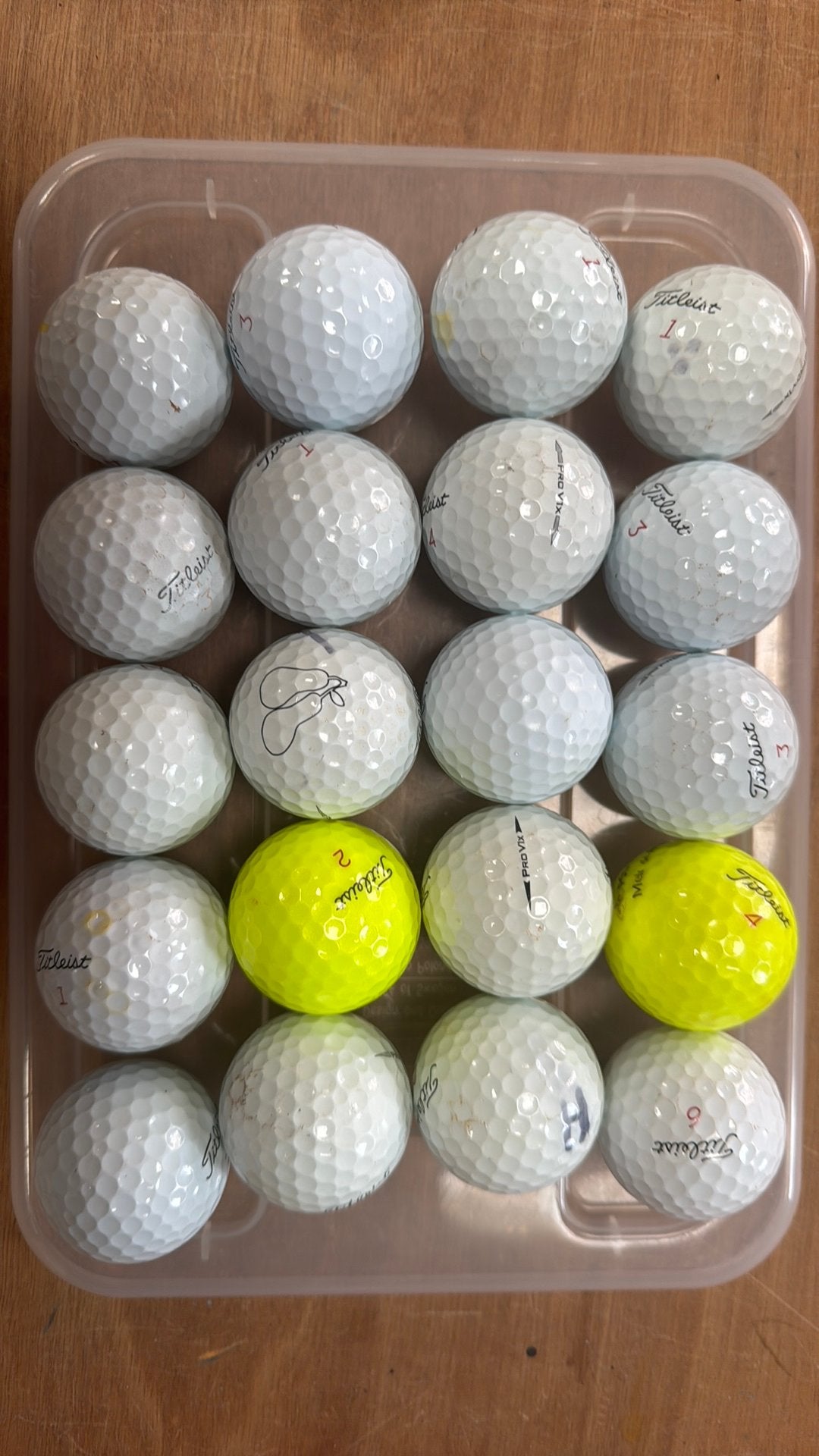 Titleist golfballen ProV1x 20 stuks, Ophalen of Verzenden, Gebruikt, Bal(len)