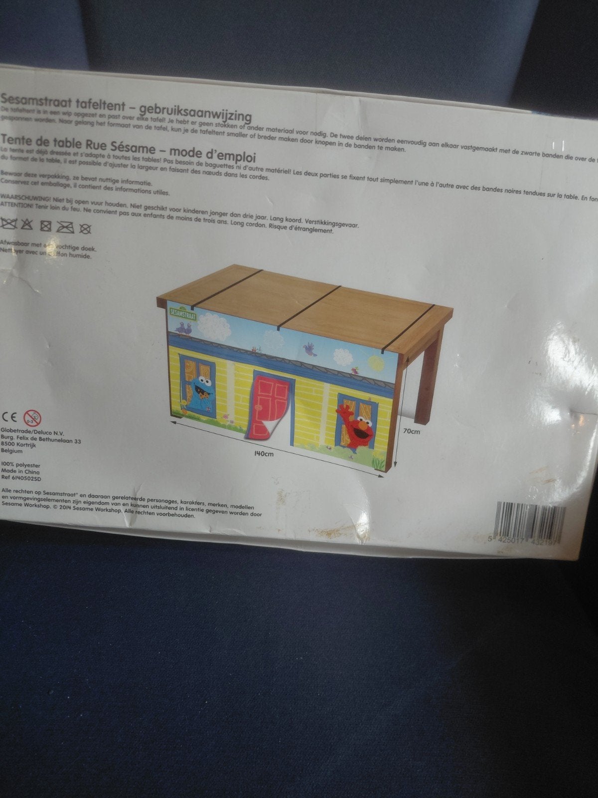 Sesamstraat Tafeltent - Speelhuisje voor Kinderen, Ophalen of Verzenden