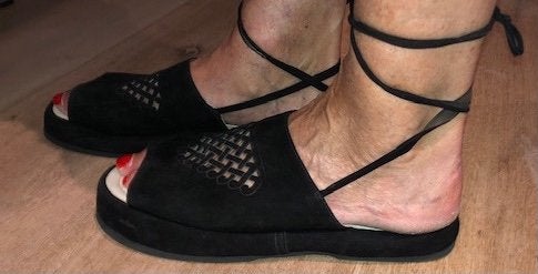 Bijna nieuwe Dick Boons zwarte suede sandalen maat 41, Kleding | Dames, Schoenen, Zwart, Zo goed als nieuw, Dick Boons, Sandalen of Muiltjes