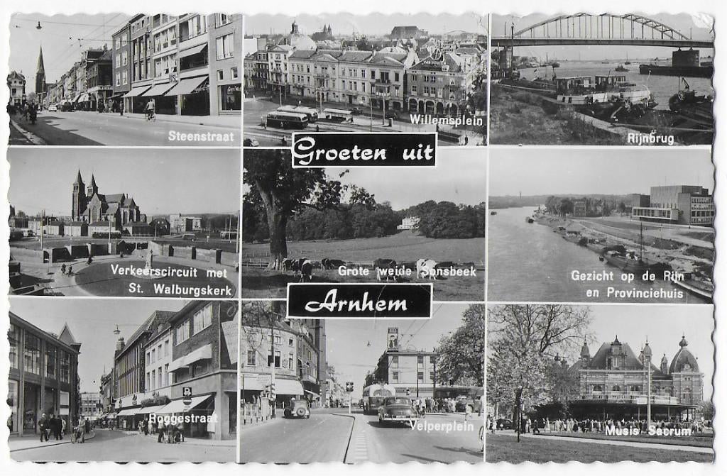 Arnhem oude gelopen ansichtkaart (6200 ), Verzenden, 1980 tot heden, Gelopen, Gelderland