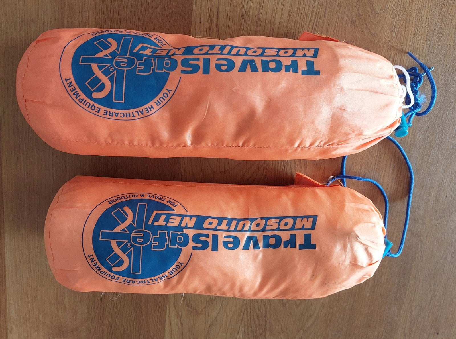 2x Travelsafe klamboe, muskietennet, muggennet, Ophalen, Gebruikt