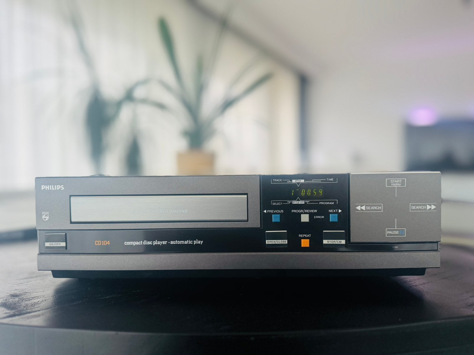 Philips CD104 vintage cd-player, Ophalen of Verzenden, Zo goed als nieuw, Philips