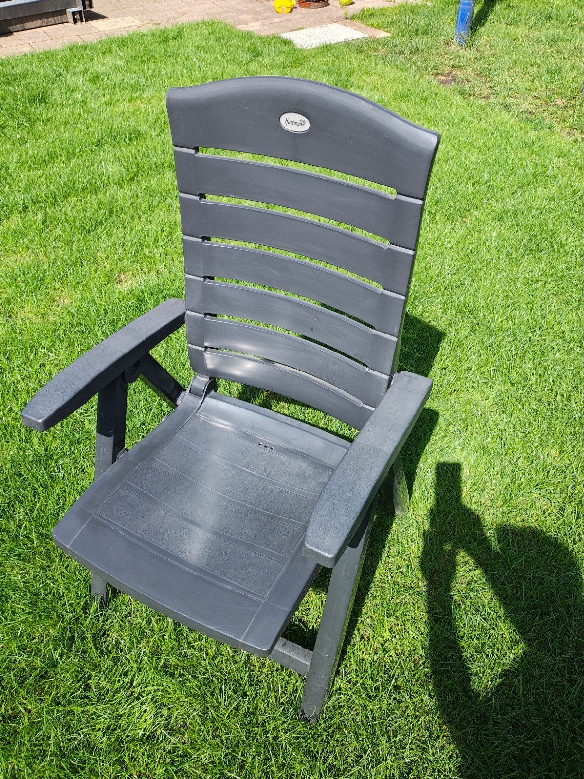 GRATIS 5stk Hartman uitklapbare kunststof stoelen zgan, Ophalen, Zo goed als nieuw, Kunststof