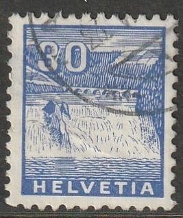 Zwitserland 1934 276 Landschap 30c, Gest, Ophalen of Verzenden, Gestempeld