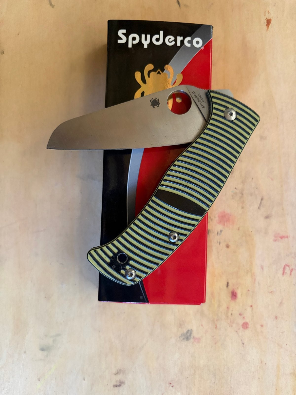 Spyderco Caribbean C217GPSF Sheepfoot, Ophalen of Verzenden