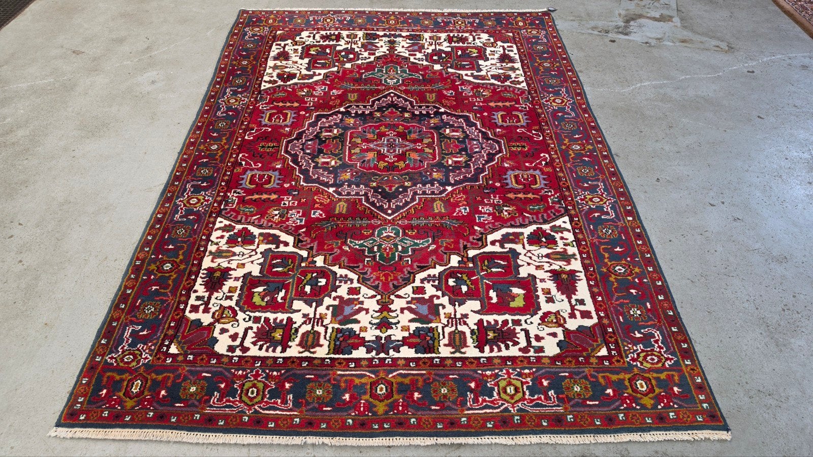 Handgeknoopt oosters wol Jodpur tapijt bright 199x295cm, 150 tot 200 cm, 200 cm of meer, Ophalen of Verzenden, Www.hypepopup.nl