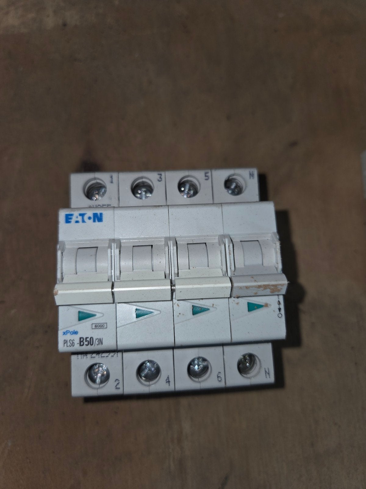 Eaton Automaat PLS/6 B-50-3N, Ophalen of Verzenden, Gebruikt, Eaton, Aardlekschakelaar