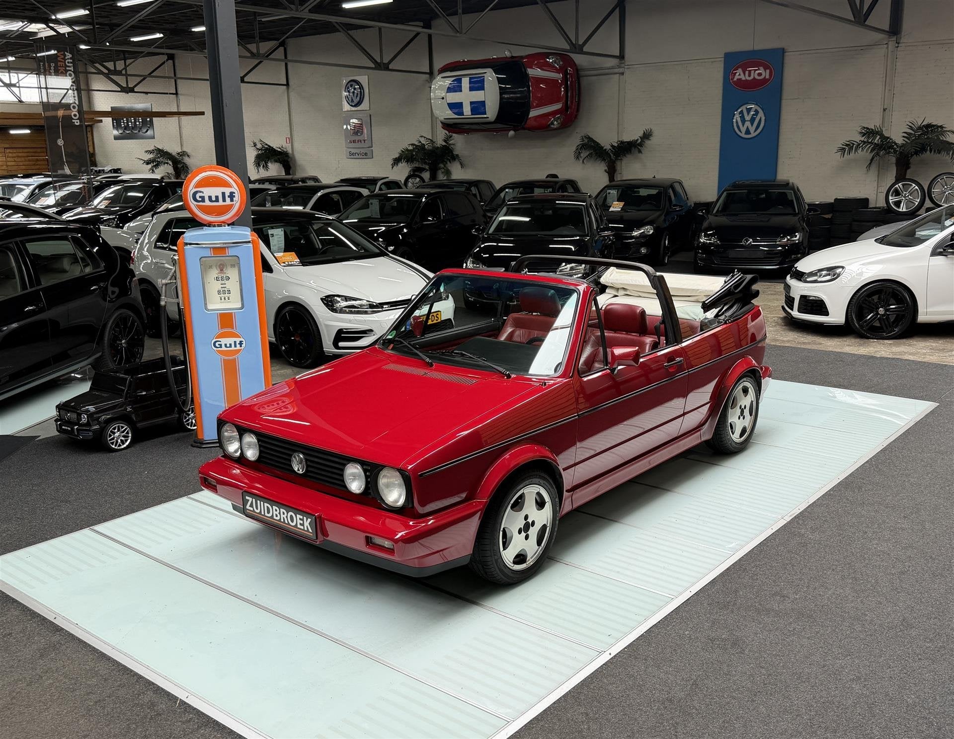 Volkswagen Golf 1.8 Quartett | Leer | Cabrio | Nette Staat |, Auto's, 95 pk, Volkswagen, Bedrijf, Handgeschakeld