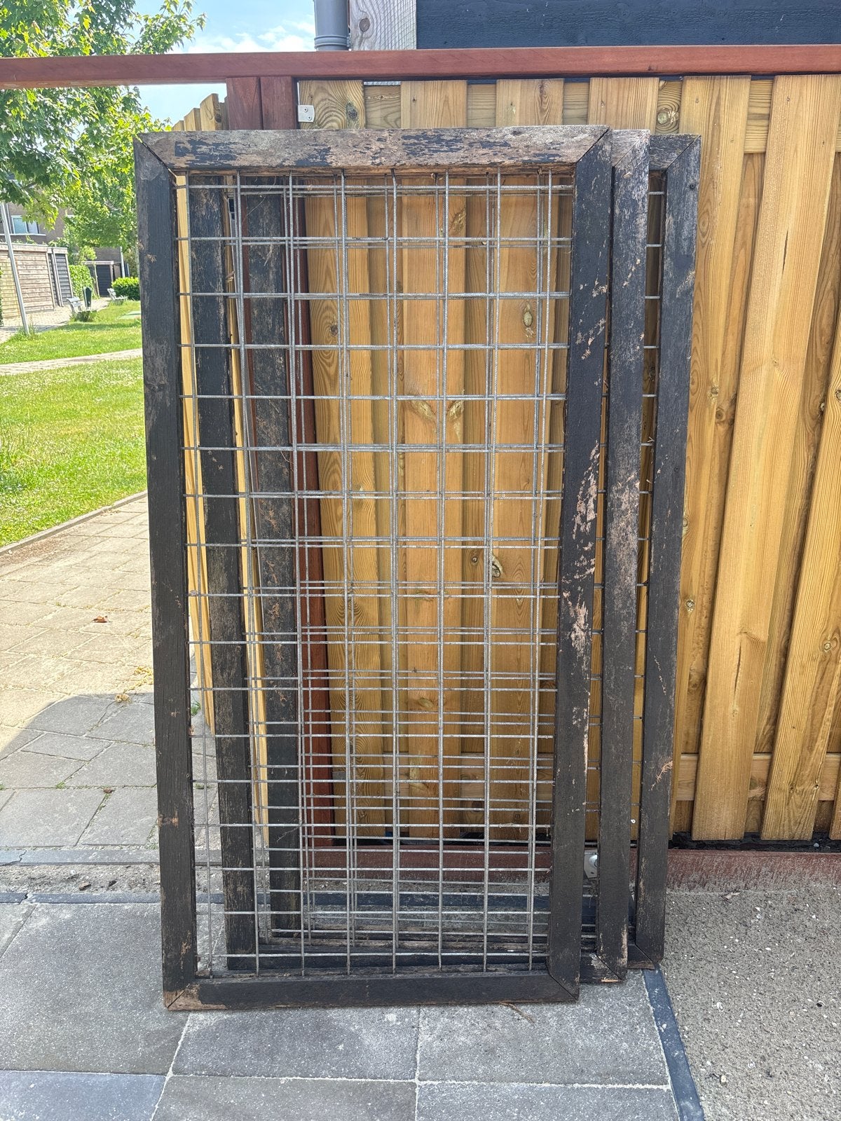 Gaashek 90x180 cm 3x, Tuin en Terras, Gaas en Draad, Ophalen, Gebruikt, Minder dan 10 meter, Gaas