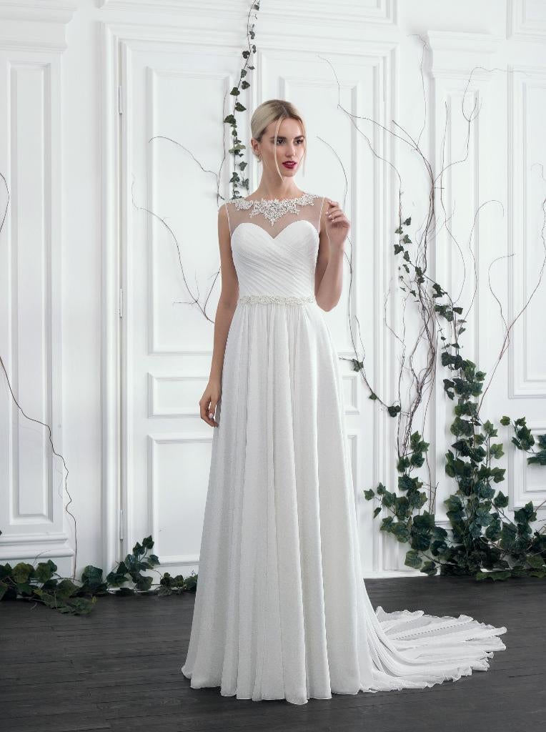 Luxe Anna Sposa Trouwjurk - Model Leonella - Maat 36 - NIEUW, Kleding | Dames, Trouwjurk, Wit, Nieuw, Ophalen of Verzenden
