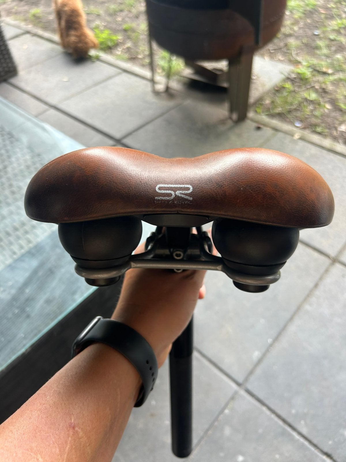 Fietszadel selle royal leder-look, Fietsen en Brommers, Ophalen of Verzenden, Zo goed als nieuw