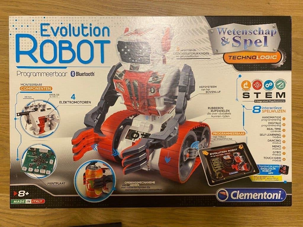 Clementoni Evolution Robot Programmeerbaar Bluetooth, Ophalen of Verzenden, Gebruikt, Bouwen, Met licht