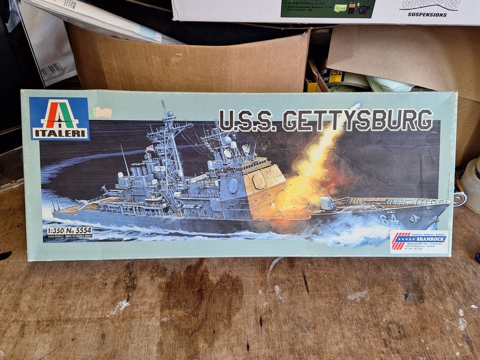 Italeri U.S.S. Gettysburg (CG 64) 1:350 Modelbouwschip, Ophalen of Verzenden, Nieuw, 1:200 of kleiner, Italeri