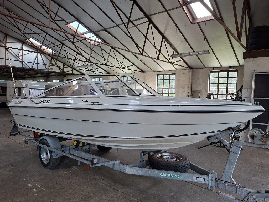 Renken 1700 boot, Watersport en Boten, Motorboten en Motorjachten, Overige merken, 128 pk, Gebruikt, Binnenboordmotor