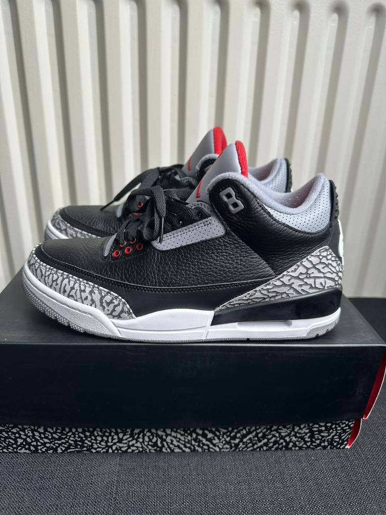 Nike air jordan 3 black cement maat 41, Zwart, Ophalen of Verzenden, Sneakers of Gympen, Zo goed als nieuw