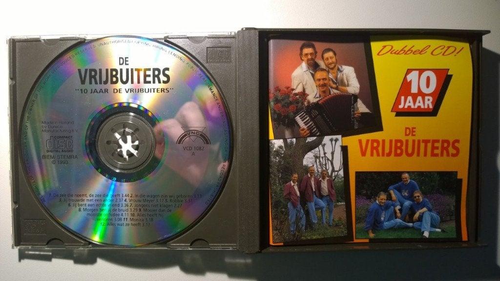 De Vrijbuiters - 10 Jaar De Vrijbuiters, Ophalen of Verzenden, Zo goed als nieuw, Levenslied of Smartlap, Album